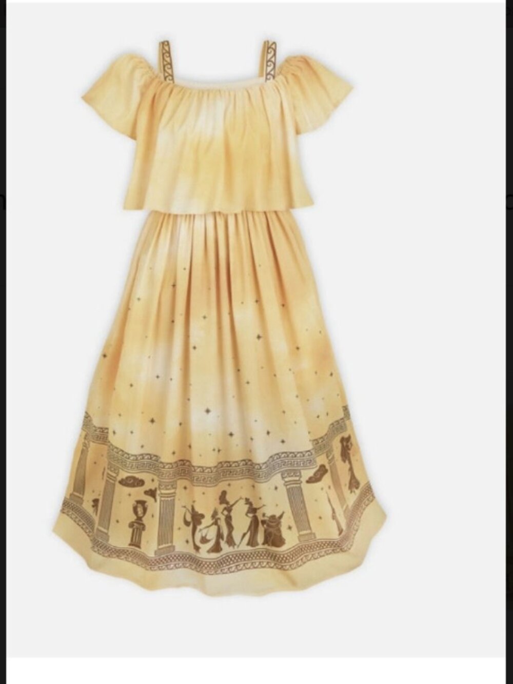 The Dress Shop Disney Hercules-Style Gold Embroidered Dress - Size XL